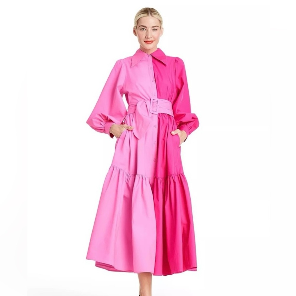 Christopher John Rogers X Target Colorblock Pink Dress